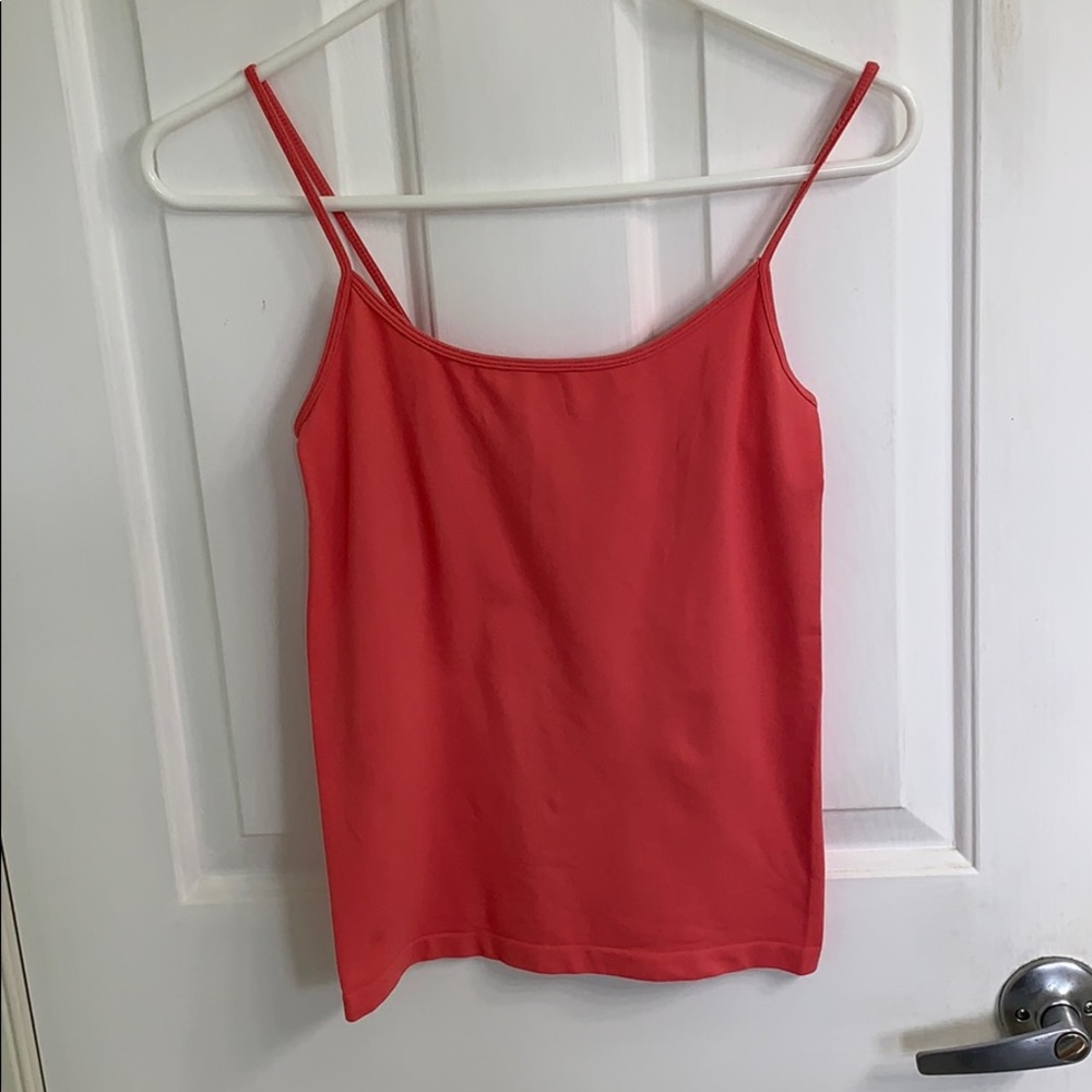 Blush pink spaghetti strap tank top